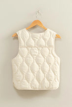 Load image into Gallery viewer, Cream Quilted Vest
