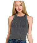 Black Ribbed Tank
