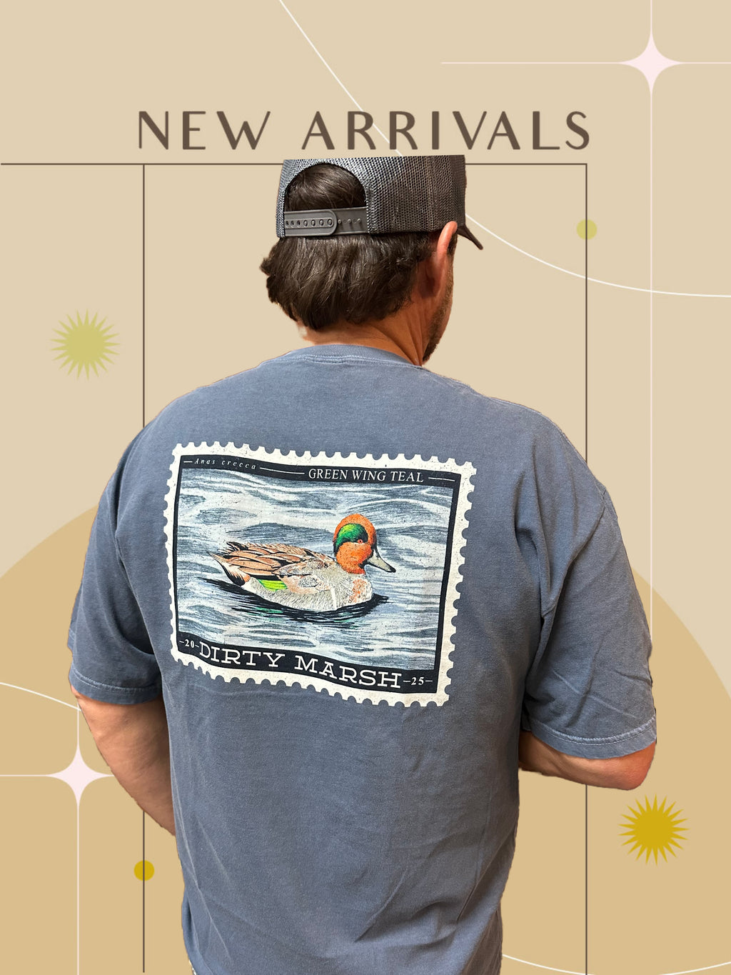 Green Wing Stamp T-Shirt