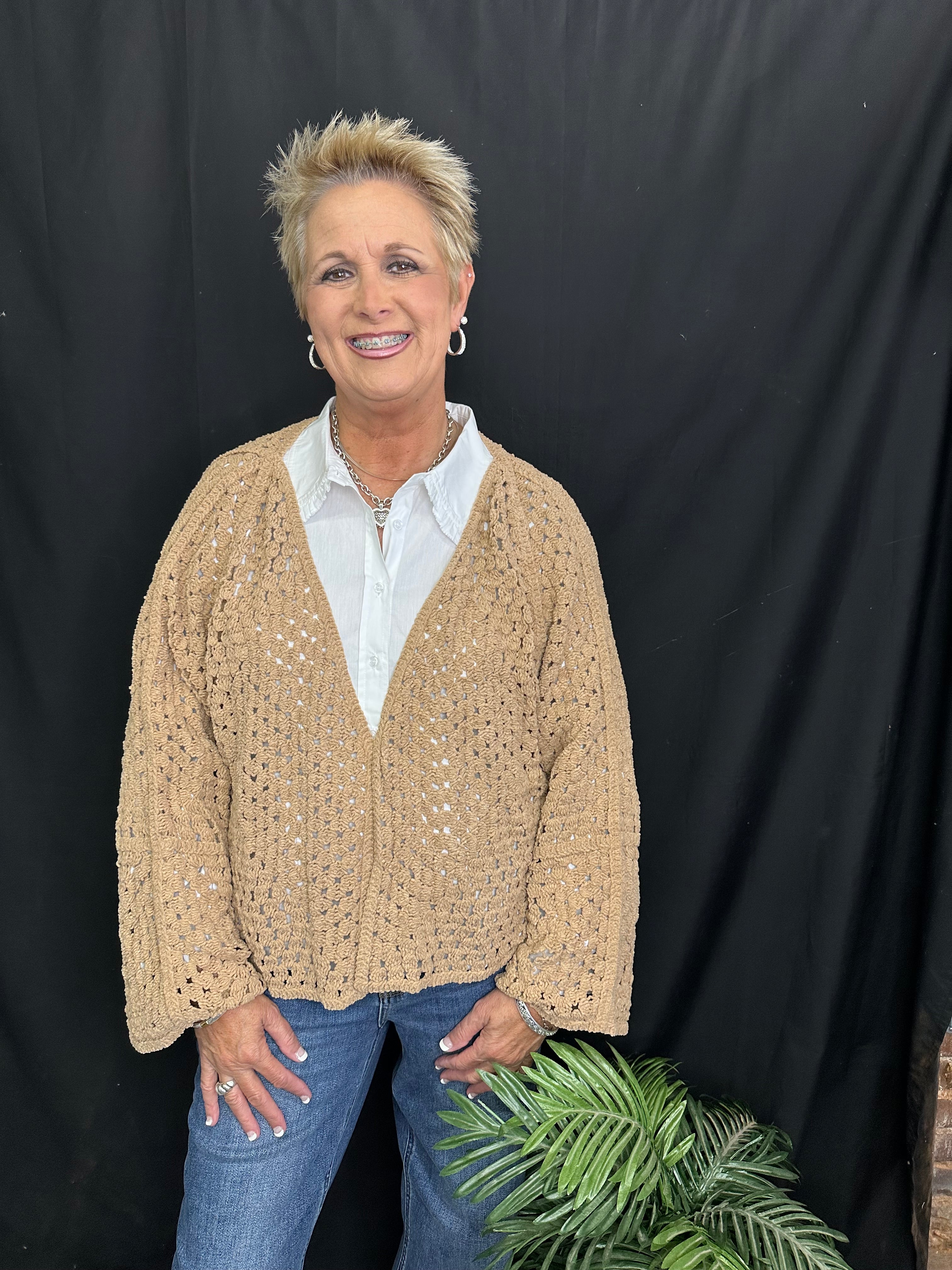 Camel Colored Cardigan