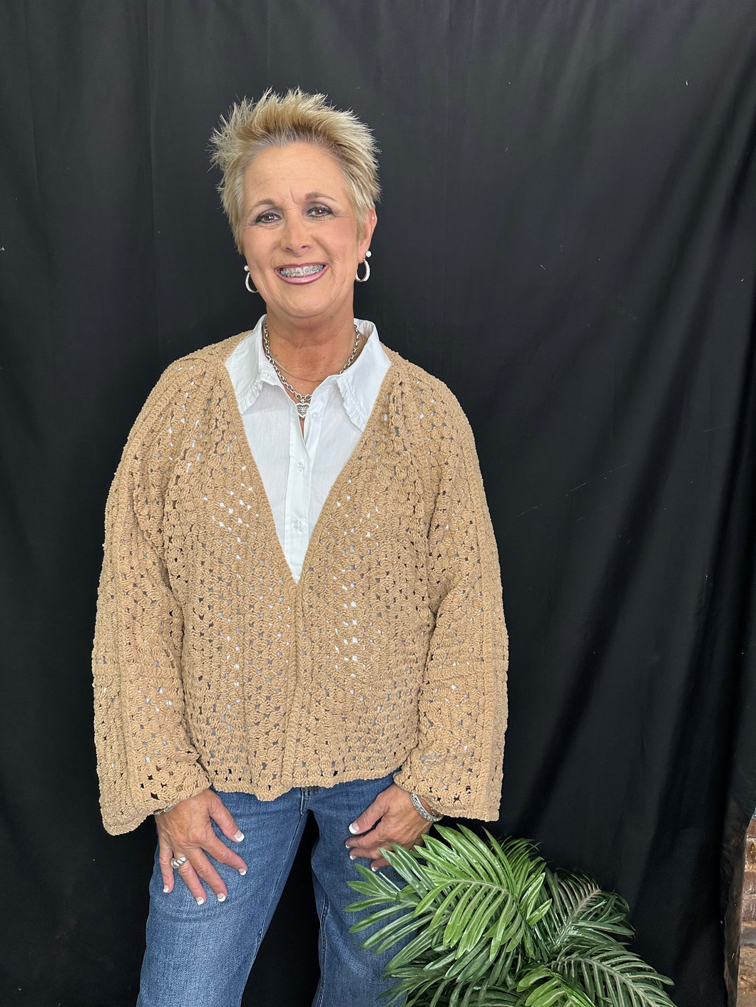 Camel Colored Cardigan