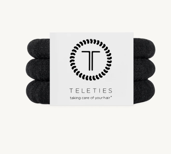 Jet Black Small Teleties