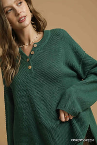 Forest Green Henley Top