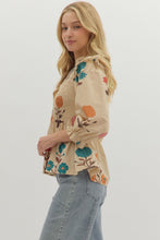 Load image into Gallery viewer, Cream Botanical Print Top
