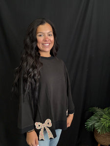 Black Bow Top