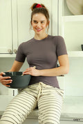 Grey Jersey Comfort Top