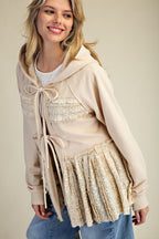 Khaki Terry Knit Jacket