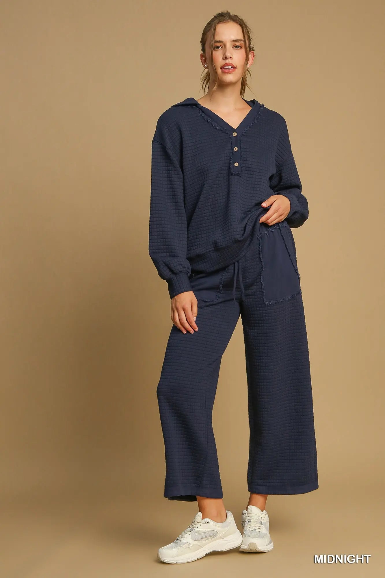 Navy Quilted Set (Umgee)