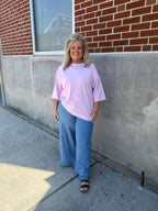 Rose Pink Oversized Tee