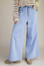 Denim Palazzo Pants