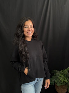 Black Oversized Hoodie