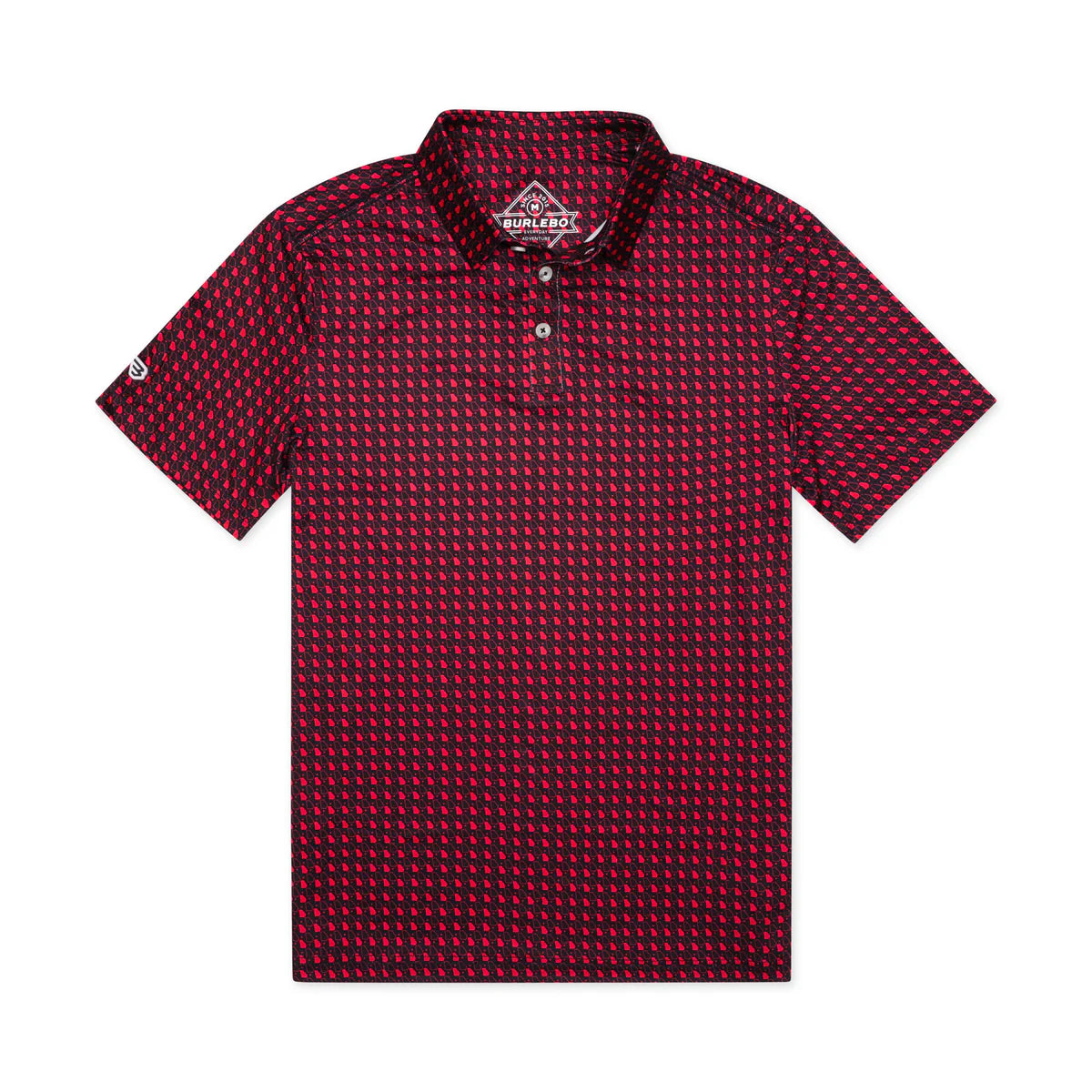 Burlebo Performance Polo Red & Black