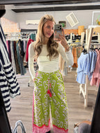 Pink & Green Mixed Pant