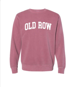 Maroon Crewneck Pigment Dyed