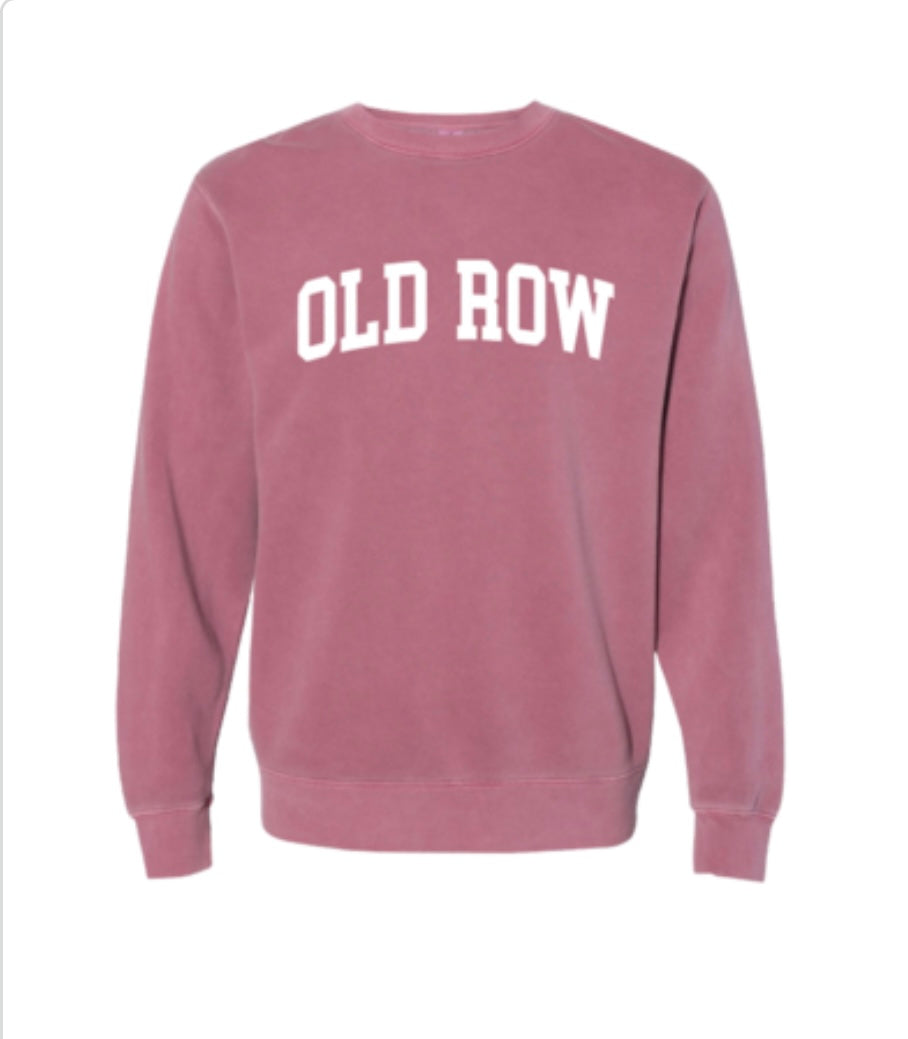 Maroon Crewneck Pigment Dyed