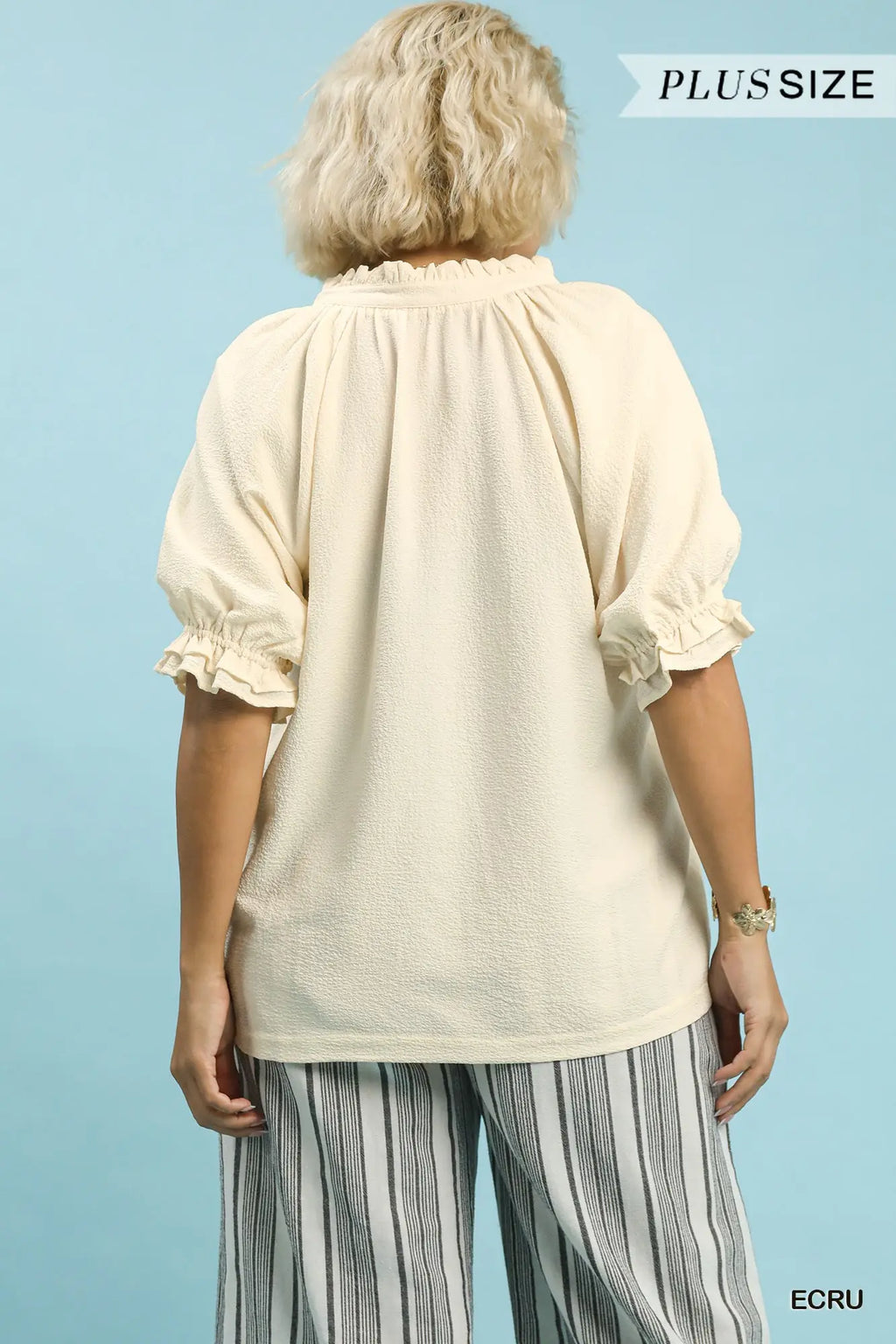 Curvy Cream Top