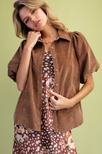 Brown Corduroy Button Up