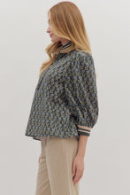 Load image into Gallery viewer, Midnight Floral 3/4 Sleeve Top

