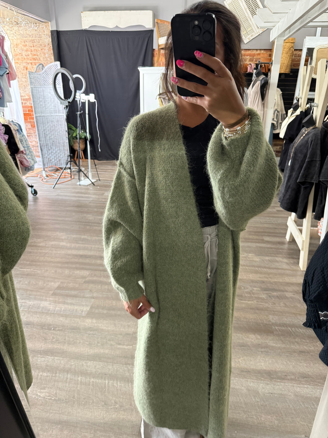 Long Grass Green Cardigan