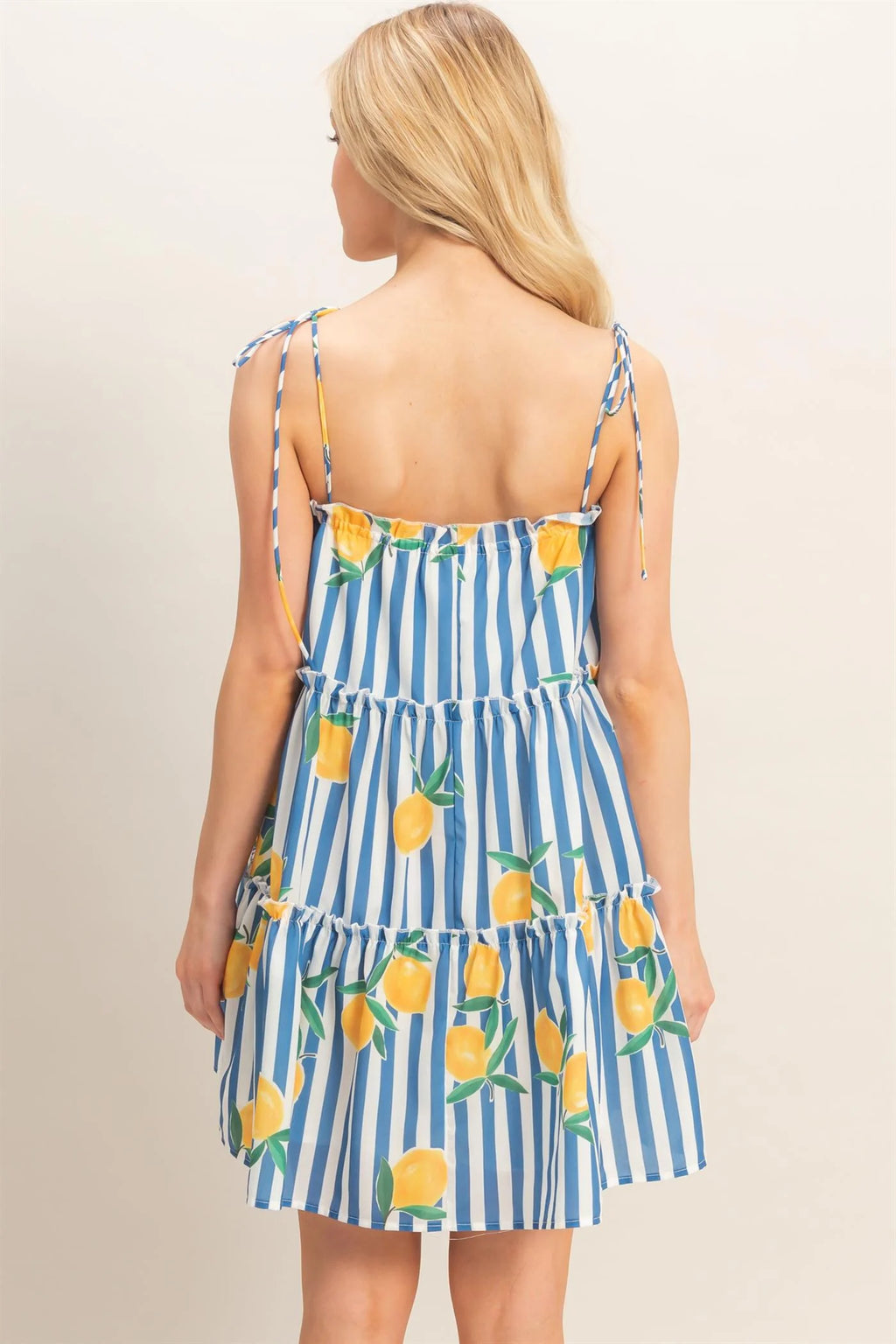 Lemon Spaghetti Strap Dress