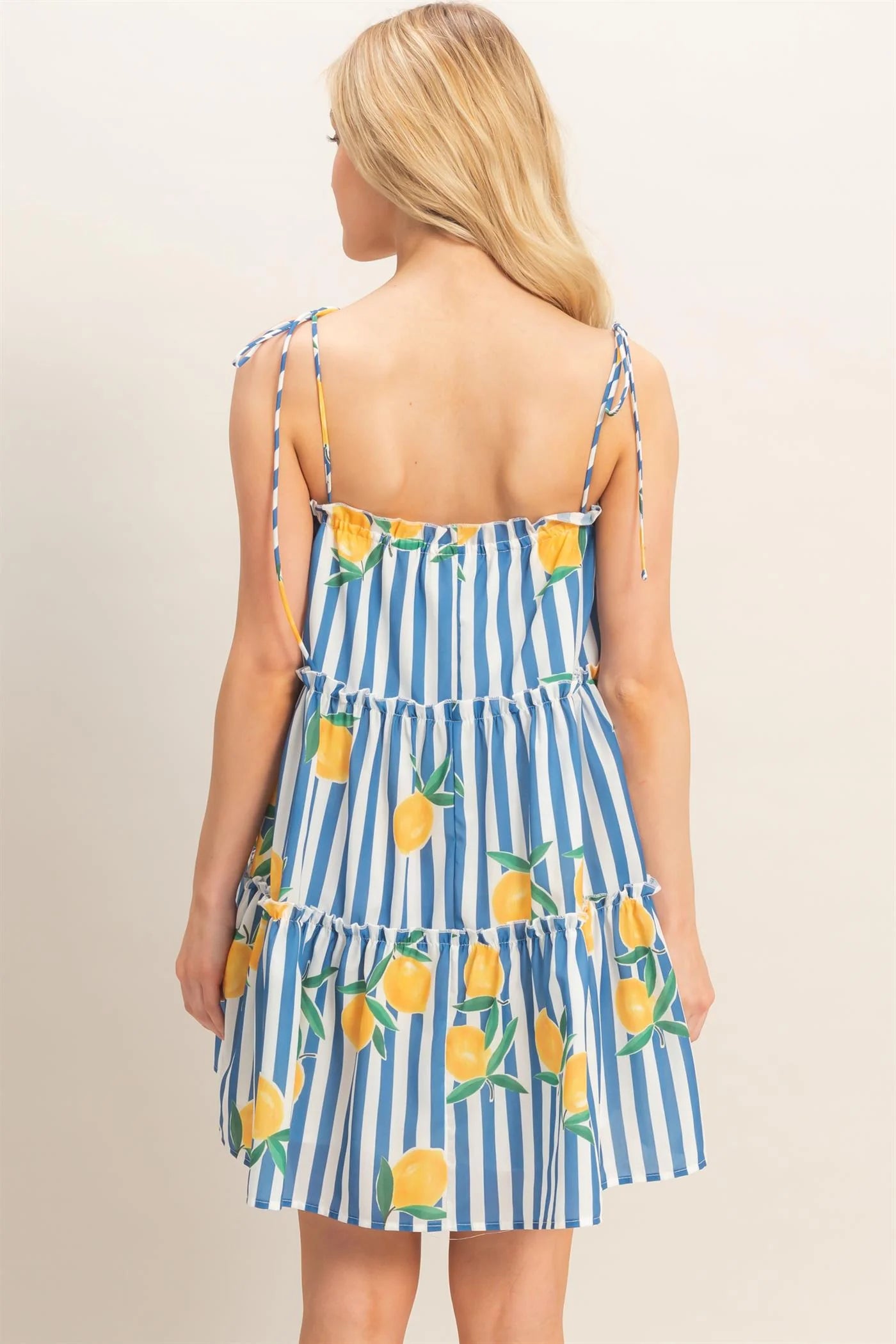 Lemon Spaghetti Strap Dress