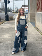 Indigo Patch Overalls