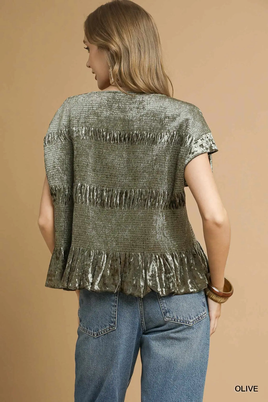 Olive Smocked Top and Pant