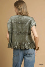 Olive Smocked Top and Pant