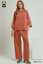 Terracotta Luxe Knit Pant Set