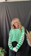 Load image into Gallery viewer, Green Striped Pullover
