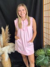 Load image into Gallery viewer, Half Zip Pink Dress
