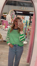 Load image into Gallery viewer, Green Striped Pullover
