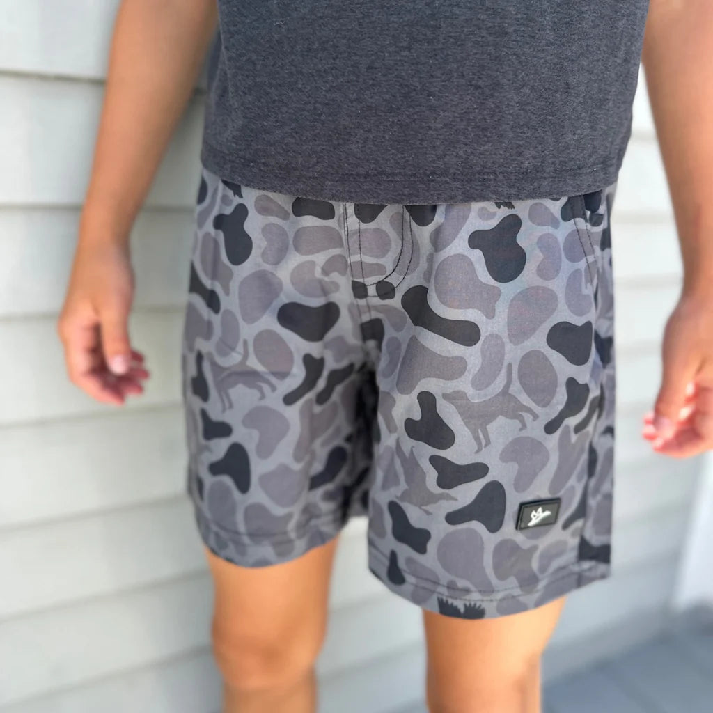 Youth Kandahar Camo Shorts 5.5” unlined