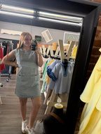 Denim Checkered Dress