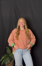 Load image into Gallery viewer, Coral Striped Long Sleeve

