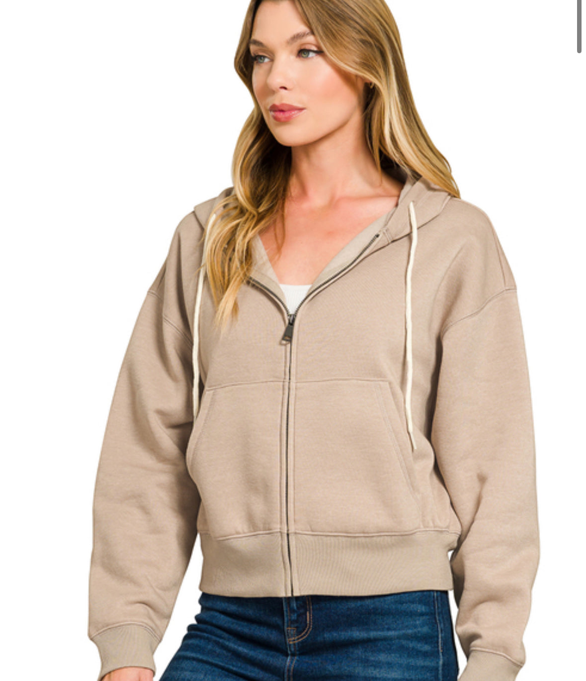 Mocha Zip-Up Jacket