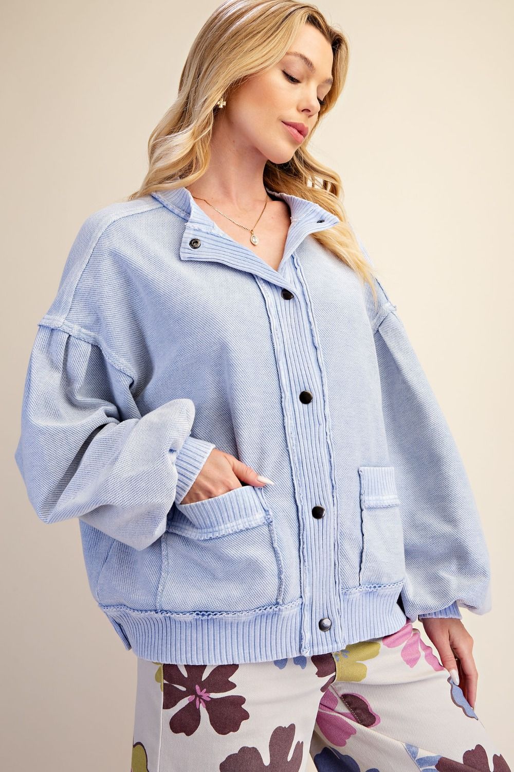 Cotton Blue Cardigan/Jacket