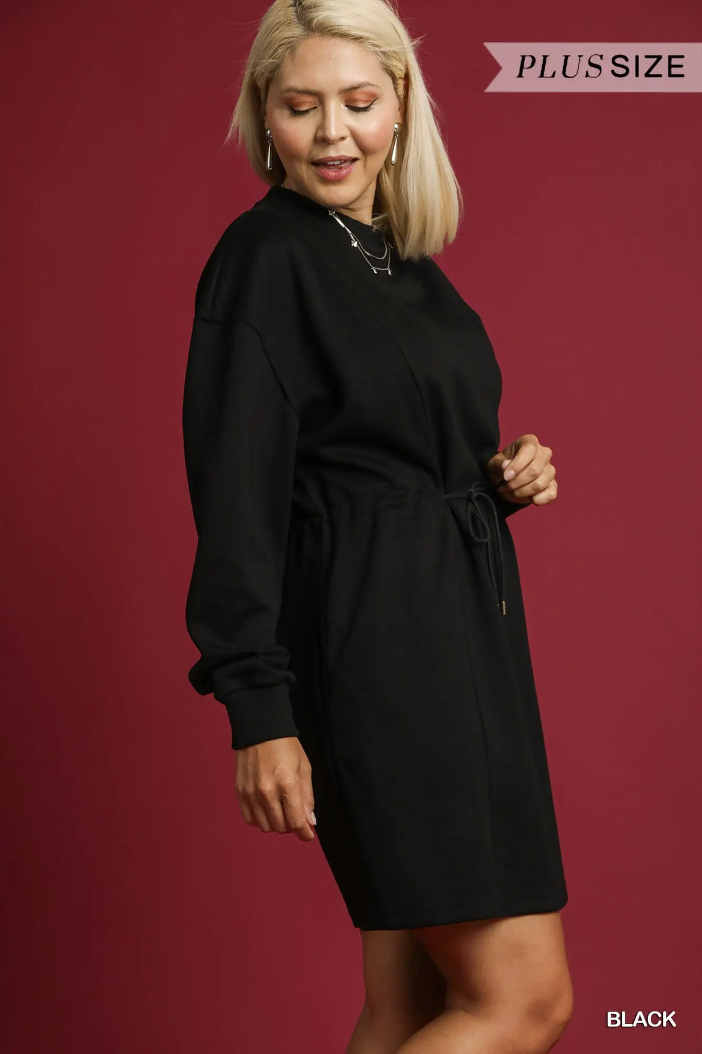 Curvy Black Mini Dress