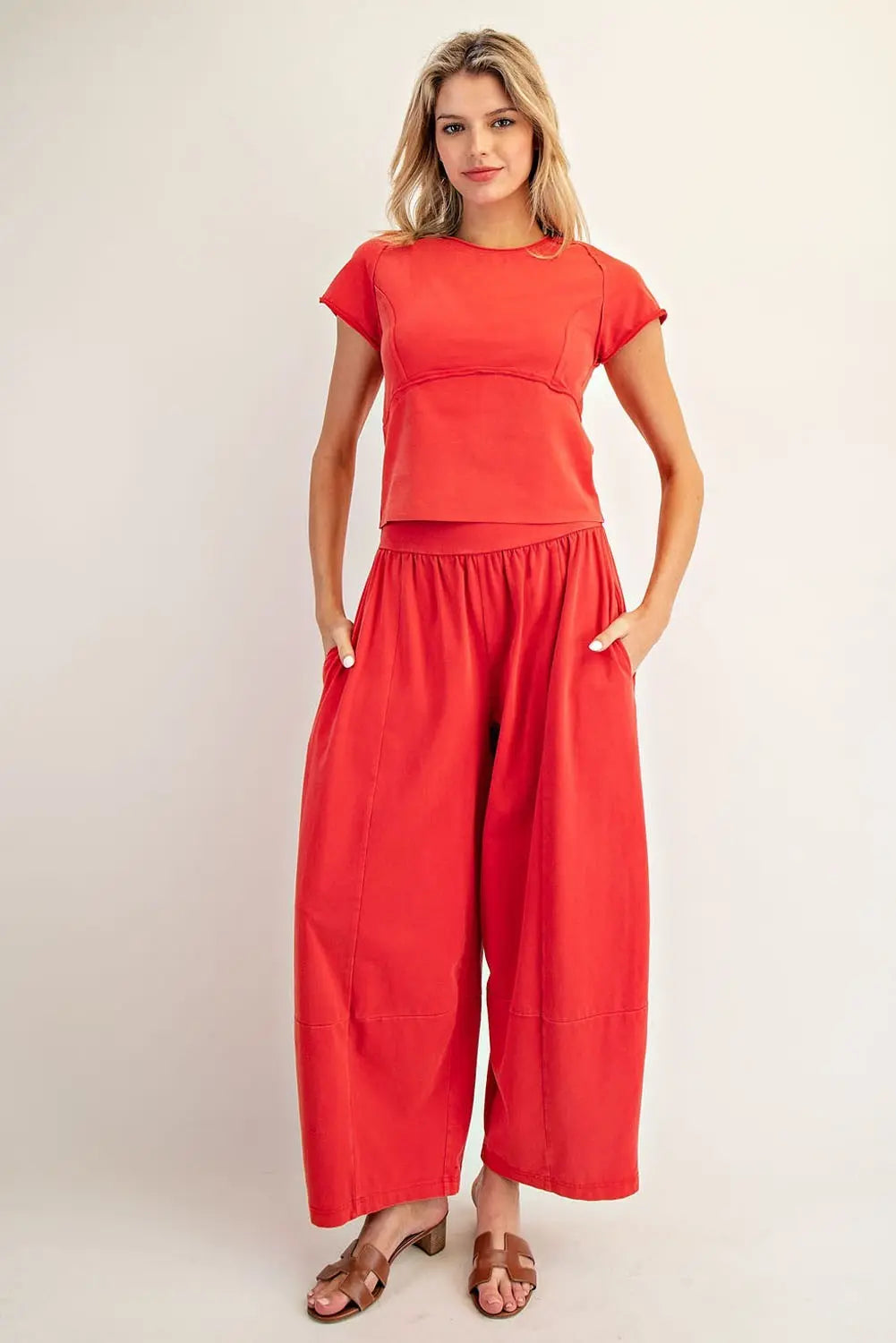 Red Crop Barrel Set