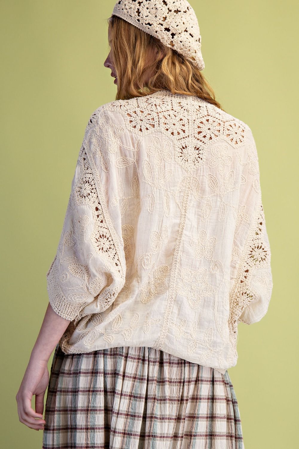 Natural Color Crochet Duster