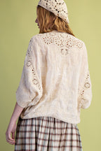 Natural Color Crochet Duster