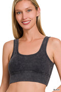 Black Ribbed with Bra Pads