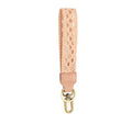 Pink Open Braided Easy Find Wristlet Keychain
