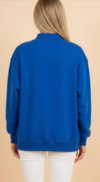 Royal Blue Mock Neck