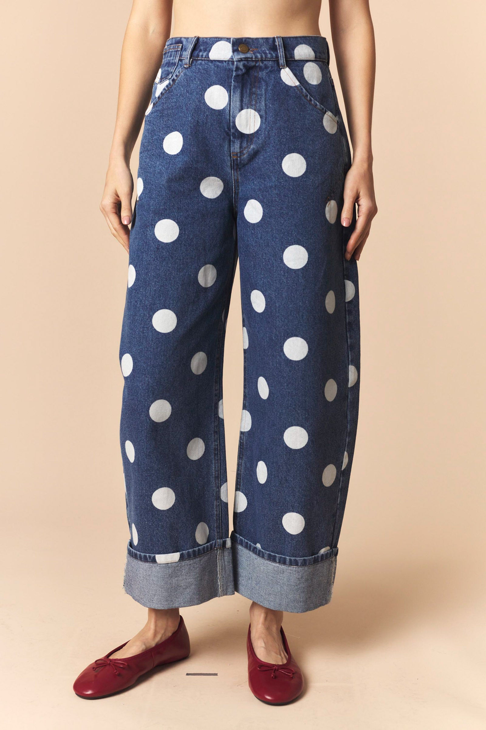 Denim Polka Dot Jean