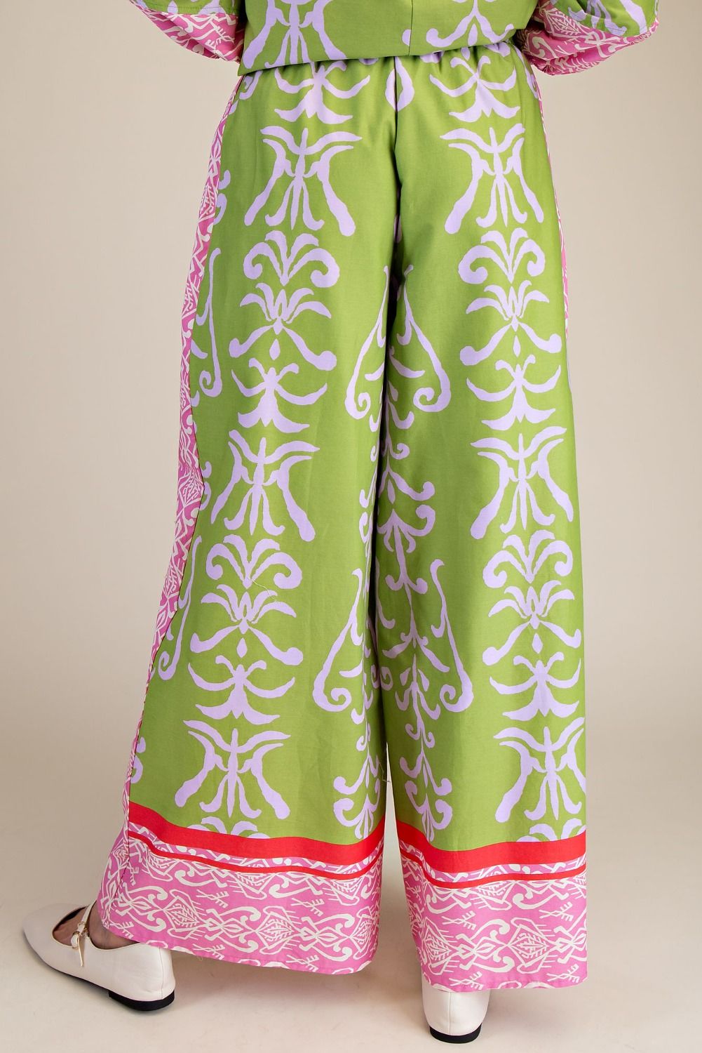 Pink & Green Mixed Pant