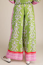 Pink & Green Mixed Pant