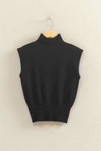 Load image into Gallery viewer, Black Sleeveless High Neck
