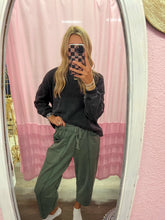 Load image into Gallery viewer, Mineral Wash Pine Green Pants
