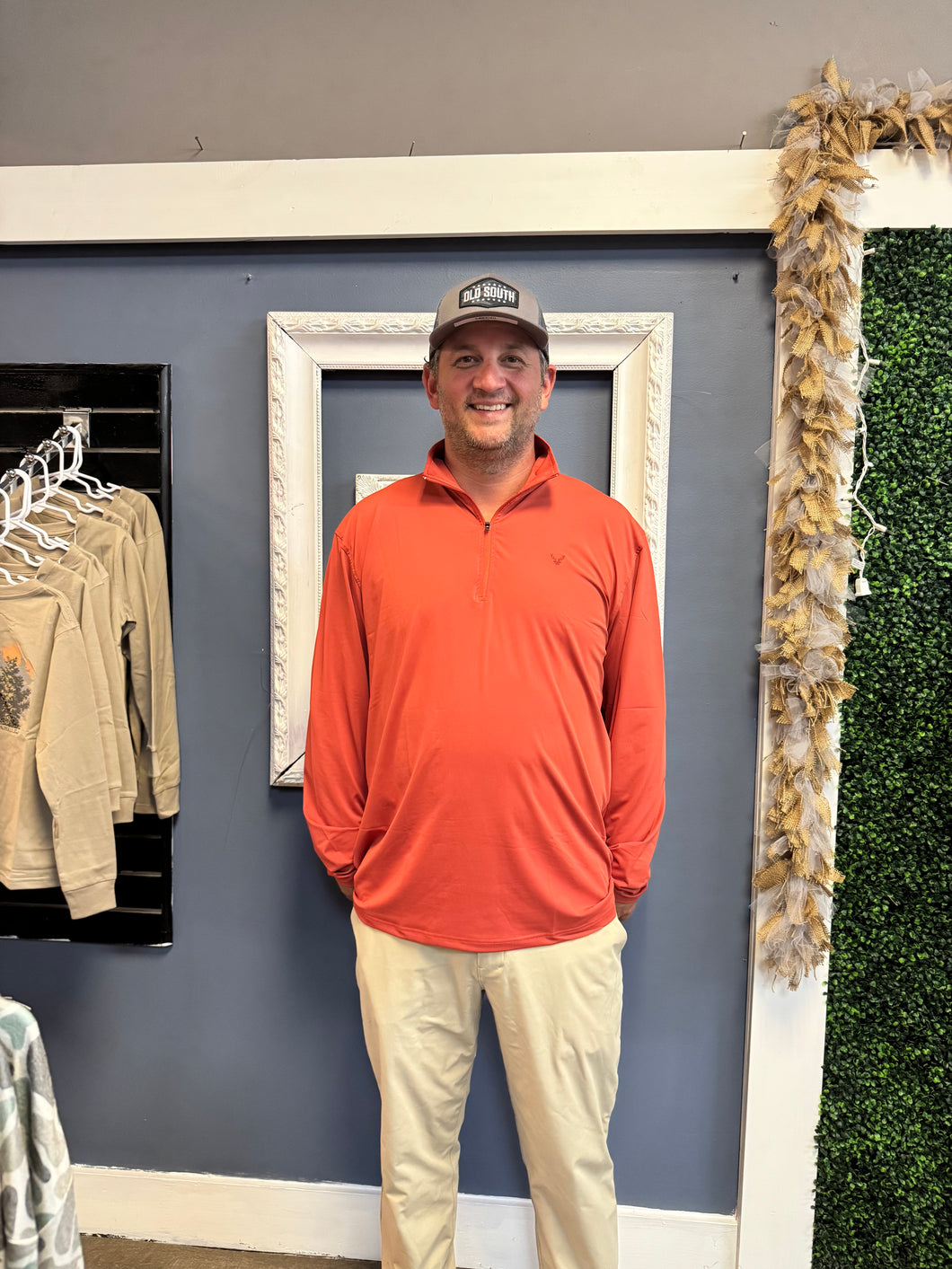 Wild game Sierra lightweight Quarter Zip Red